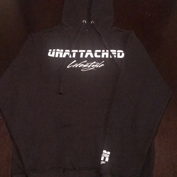 UNattachedLifestyle Blk Hoodie - Picture 1 of 3